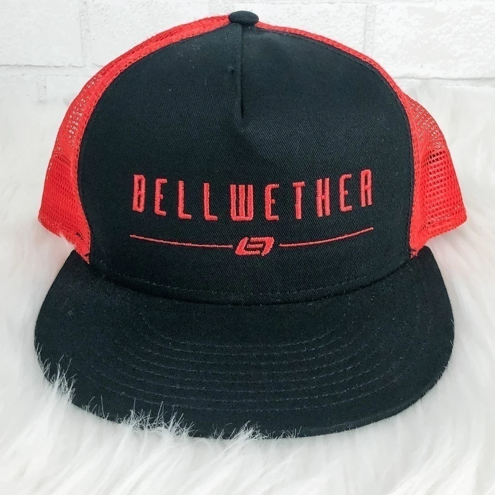Bellwether‎ Logo Red Black Snapback Trucker Baseball Cap